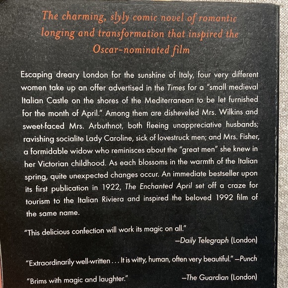 The Enchanted April Soft Cover Book - Picture 4 of 4